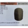 BRUMAR FILTRO ASPERA  TECUMSEH  TECNAMOTOR  MOTORI SPECTRA 37 SPECTRA 40 TVS ECV H 35  prefiltro in spugna per BM 005367 RO 354
