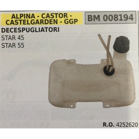 BRUMAR SERBATOIO ALPINA  CASTOR  CASTELGARDEN  GGP DECESPUGLIATORI STAR 45 STAR 55  RO 4252620