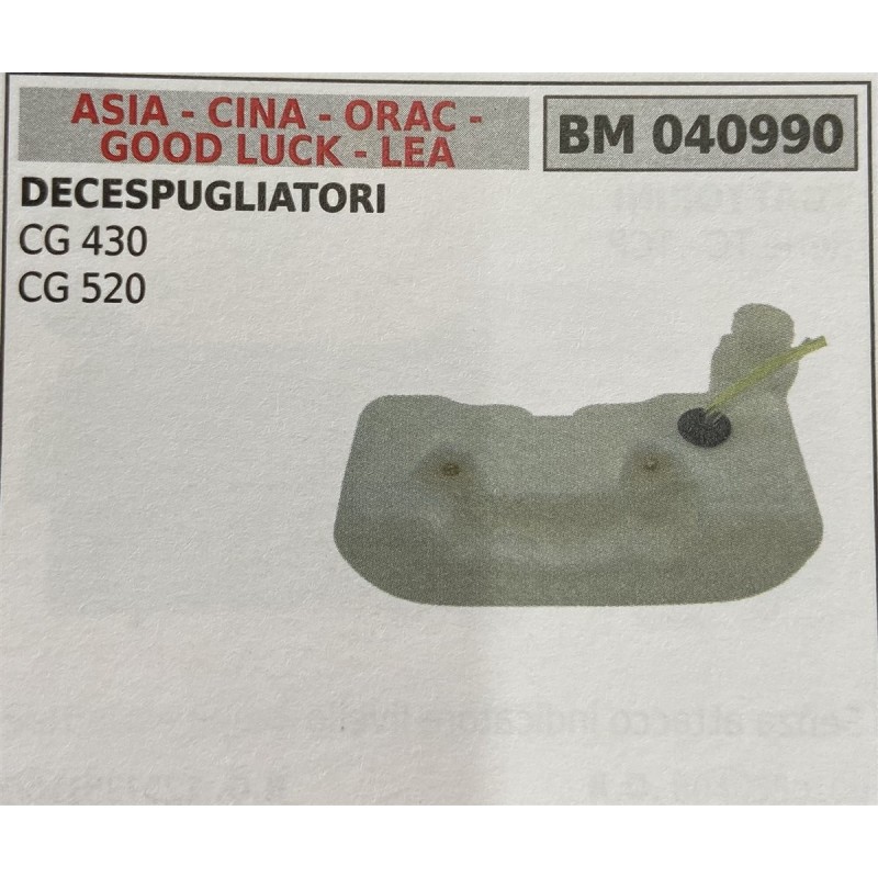 BRUMAR SERBATOIO ASIA  CINA  ORAC  GOOD LUCK  LEA DECESPUGLIATORI CG 430 CG 520