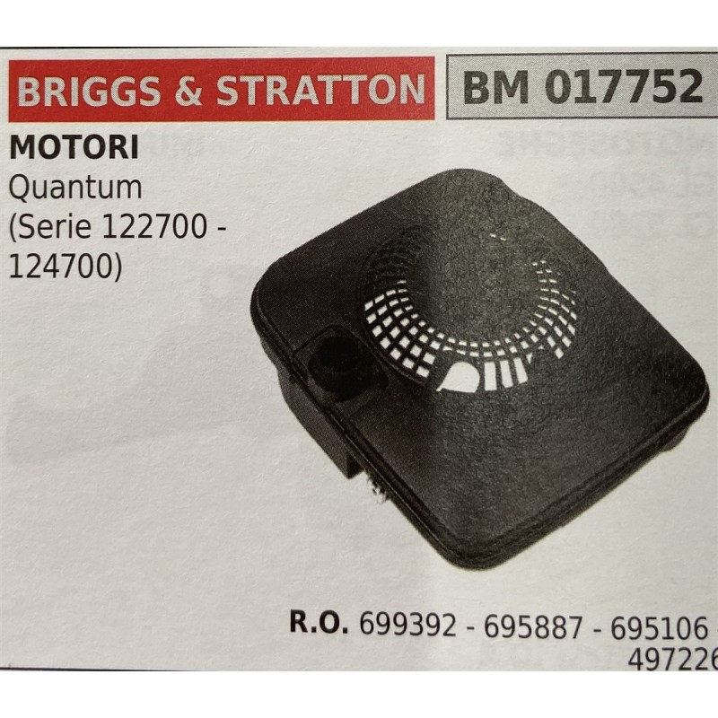 BRUMAR SERBATOIO BRIGGS & STRATTON MOTORI Quantum (Serie 122700  124700)  RO 699392  695887  695106  497226