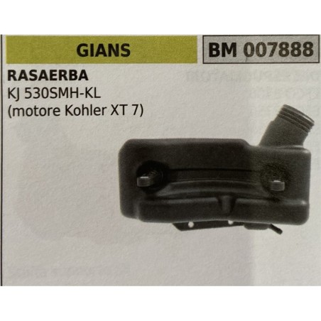 BRUMAR SERBATOIO GIANS RASAERBA KJ 530SMHKL (motore Kohler XT 7)
