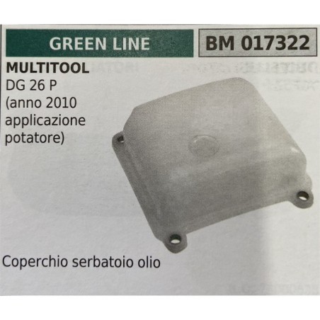 BRUMAR SERBATOIO GREEN LINE MULTITOOL DG 26 P (anno 2010 applicazione potatore)  coperchio serbatoio olio