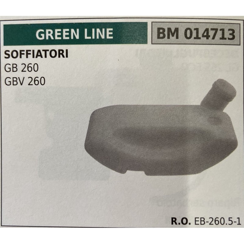 BRUMAR SERBATOIO GREEN LINE SOFFIATORI GB 260 GBV 260  RO EB26051