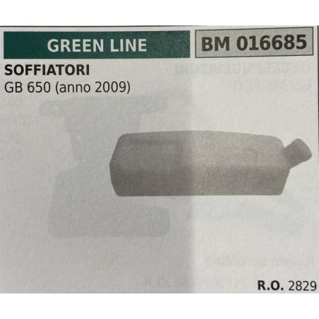 BRUMAR SERBATOIO GREEN LINE SOFFIATORI GB 650 (anno 2009)  RO 2829