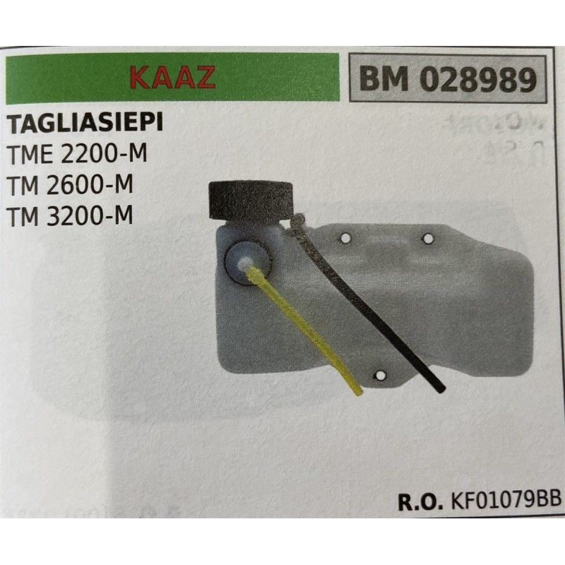 BRUMAR SERBATOIO KAAZ TAGLIASIEPI TME 2200M TM 2600M TM 3200M  RO KF01079BB