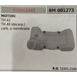 BRUMAR SERBATOIO KAWASAKI MOTORI TH 43 TH 48 (decespugliatori) carb a membrana  RO 510012168