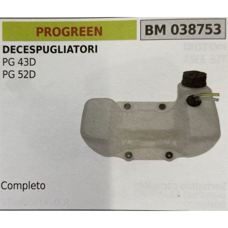 BRUMAR SERBATOIO PROGREEN DECESPUGLIATORI PG 43D PG 52D  completo