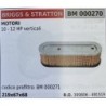 BRUMAR FILTRO BRIGGS & STRATTON  MOTORI 10  12 HP verticali  codice prefiltro: BM 000271 219x67x68 RO 399806  491519