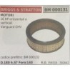 BRUMAR FILTRO BRIGGS & STRATTON  MOTORI 16 HP orizzontali e verticali Vanguard OHV  codice prefiltro: BM 000132 D180 h57 Foro:1