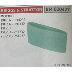BRUMAR FILTRO BRIGGS & STRATTON  MOTORI 19H132  19H232 19H237  19L132 19L232 19L237  25T232 25T235  25T237  RO 798795
