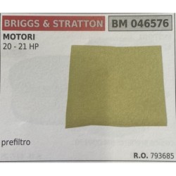 BRUMAR FILTRO BRIGGS & STRATTON  MOTORI 20  21 HP  prefiltro RO 793685