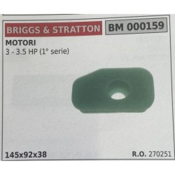 BRUMAR FILTRO BRIGGS & STRATTON  MOTORI 3  35 HP (1° serie)  145x92x38 RO 270251