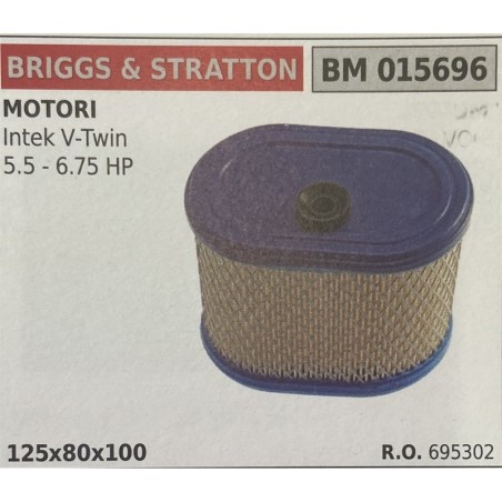 BRUMAR FILTRO BRIGGS & STRATTON  MOTORI Intek VTwin 55  675 HP  125x80x100 RO 695302