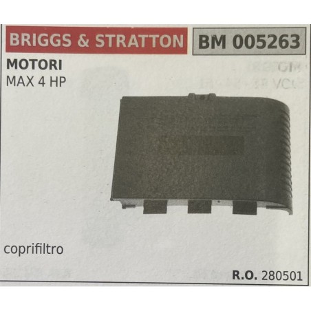 BRUMAR FILTRO BRIGGS & STRATTON  MOTORI MAX 4 HP  coprifiltro RO 280501