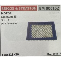 BRUMAR FILTRO BRIGGS & STRATTON  MOTORI Quantum 35 35  4 HP Avv laterale  118x118x20 RO 399877
