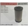 BRUMAR FILTRO BRIGGS & STRATTON  MOTORI Serie 31Exxx Serie 31Lxxx Serie 31Mxxx Serie 31Qxxx  D76 h146 Foro:34 RO 821136