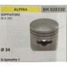 BRUMAR PISTONE COMPLETO ALPINA SOFFIATORE BLX 260  Ø 34 DSpinotto 8  RO