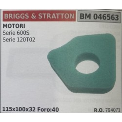 BRUMAR FILTRO BRIGGS & STRATTON  MOTORI Serie 600S Serie 120T02  115x100x32 Foro:40 RO 794071