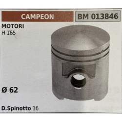 BRUMAR PISTONE COMPLETO CAMPEON MOTORI H 165  Ø 62 DSpinotto 14  RO