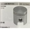BRUMAR PISTONE COMPLETO CM MOTORI MOTORI CM 80  Ø 48 DSpinotto 12  RO