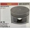BRUMAR PISTONE COMPLETO DAYE MOTOZAPPE GT 02 A  Ø 70 2 segmenti + raschiaolio DSpinotto 18  RO