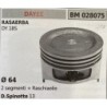 BRUMAR PISTONE COMPLETO DAYEE RASAERBA DY 18S  Ø 64 2 segmenti + raschiaolio DSpinotto 13  RO