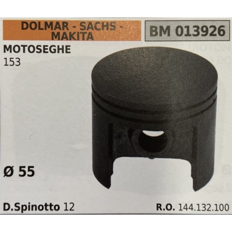 BRUMAR PISTONE COMPLETO DOLMAR  SACHS  MAKITA MOTOSEGHE 153  Ø 55 DSpinotto 12  RO 144132100