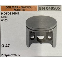 BRUMAR PISTONE COMPLETO DOLMAR  SACHS  MAKITA MOTOSEGHE 6400 6405  Ø 47 DSpinotto 12  RO