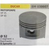 BRUMAR PISTONE COMPLETO DUCAR MOTOPOMPE DP 25 DP 40  Ø 52 2 Segmenti + raschiaolio DSpinotto 10  RO