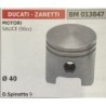 BRUMAR PISTONE COMPLETO DUCATI  ZANETTI MOTORI SALICE (50cc)  Ø 40 DSpinotto 9  RO