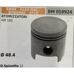 BRUMAR PISTONE COMPLETO EMAK  OLEO MAC  DYNAMAC  EFCO ATOMIZZATORI AM 180  Ø 484 DSpinotto 12  RO