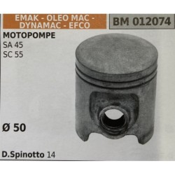 BRUMAR PISTONE COMPLETO EMAK  OLEO MAC  DYNAMAC  EFCO MOTOPOMPE SA 45 SC 55  Ø 50 DSpinotto 14  RO