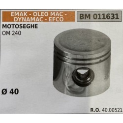 BRUMAR PISTONE COMPLETO EMAK  OLEO MAC  DYNAMAC  EFCO MOTOSEGHE OM 240  Ø 40 DSpinotto   RO 4000521