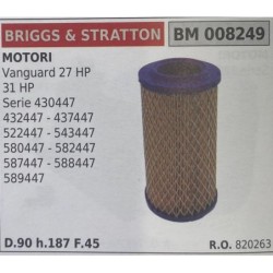 BRUMAR FILTRO BRIGGS & STRATTON  MOTORI Vanguard 27 HP 31 HP Serie 430447 432447  437447 522447  543447 580447  582447 587447