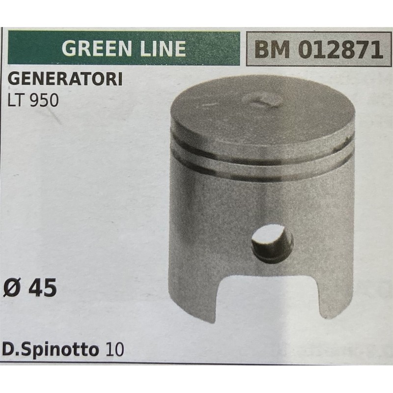 BRUMAR PISTONE COMPLETO GREEN LINE DECESPUGLIATORI LT 950  Ø 45 D Spinotto 10  RO