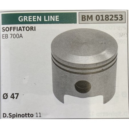 BRUMAR PISTONE COMPLETO GREEN LINE SOFFIATORI EB 700A  Ø 47 D Spinotto 11  RO