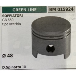 BRUMAR PISTONE COMPLETO GREEN LINE SOFFIATORI GB 650 tipo vecchio  Ø 48 D Spinotto 10  RO