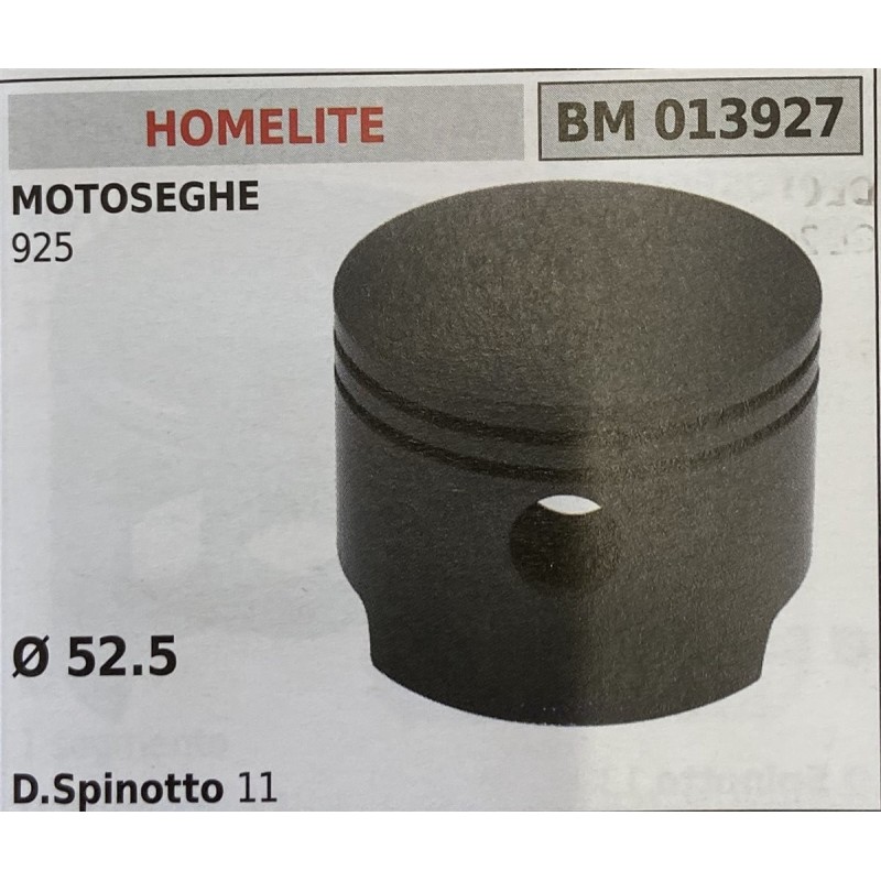 BRUMAR PISTONE COMPLETO HOMELITE MOTOSEGHE 925  Ø 525 D Spinotto 11  RO