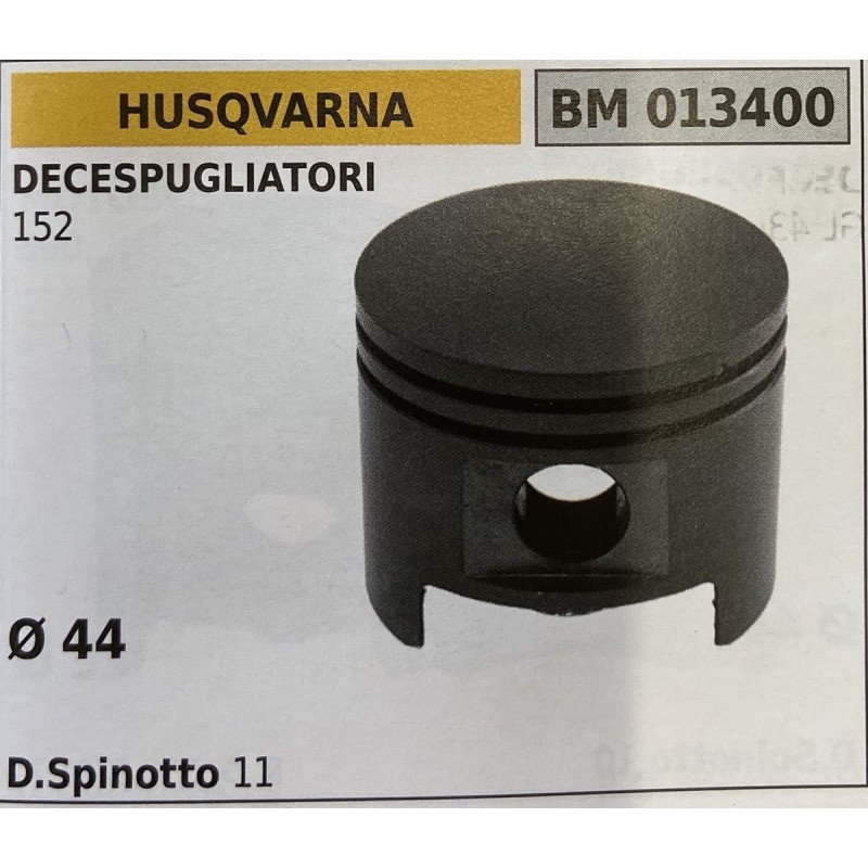 BRUMAR PISTONE COMPLETO HUSQVARNA DECESPUGLIATORI 152  Ø 44 D Spinotto 11  RO