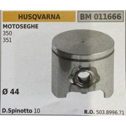 BRUMAR PISTONE COMPLETO HUSQVARNA MOTOSEGHE 350 351  Ø 44 D Spinotto 10  RO 503899671