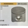 BRUMAR PISTONE COMPLETO HUSQVARNA MOTOSEGHE 355 357  Ø 46 D Spinotto 12  RO