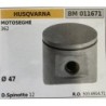 BRUMAR PISTONE COMPLETO HUSQVARNA MOTOSEGHE 362  Ø 47 D Spinotto 12  RO 503691471