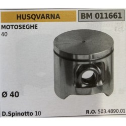 BRUMAR PISTONE COMPLETO HUSQVARNA MOTOSEGHE 40  Ø 40 D Spinotto 10  RO 503489001