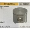 BRUMAR PISTONE COMPLETO HUSQVARNA MOTOSEGHE 45  Ø 42 D Spinotto 10  RO 503441001