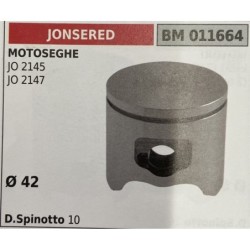 BRUMAR PISTONE COMPLETO JONSERED MOTOSEGHE JO 2145 JO 2147  Ø 42 D Spinotto 10  RO