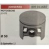BRUMAR PISTONE COMPLETO JONSERED MOTOSEGHE JO 670  Ø 50 D Spinotto 12  RO