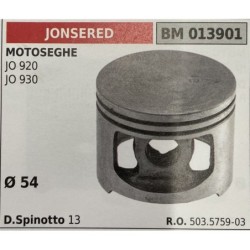 BRUMAR PISTONE COMPLETO JONSERED MOTOSEGHE JO 920 JO 930  Ø 54 D Spinotto 13  RO 503575903