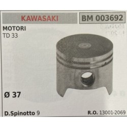BRUMAR PISTONE COMPLETO KAWASAKI MOTORI TD 33  Ø 37 D Spinotto 9  RO 130012069
