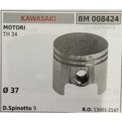 BRUMAR PISTONE COMPLETO KAWASAKI MOTORI TH 34  Ø 37 D Spinotto 9  RO 130012147