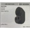 BRUMAR FILTRO CM MOTORI  MOTORI CM 80 CM 90  cuffia filtro RO 298020